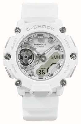 Casio Damski zegarek z białym paskiem s2200 monochromatyczna seria kolorów GMA-S2200M-7AER