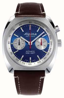 Alpina Startimer pilot Heritage chronograf niebieski AL-727LNS4H6