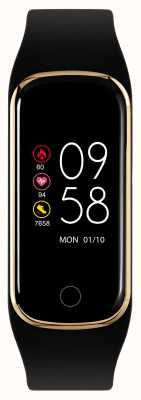 Reflex Active Smukły, sportowy, wielofunkcyjny smartwatch Series 08 (20 mm) z cyfrową tarczą / czarnym silikonem RA08-2118