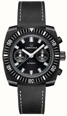 Certina Ds chronograf 1968 powermatic automatyczny zegarek z czarną tarczą C0404623604100