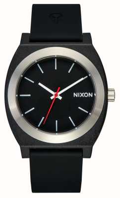 Nixon Kalkulator czasu | czarna tarcza | czarny silikonowy pasek A1361-000-00