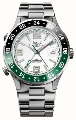 Ball Watch Company Roadmaster pilot gmt limitowana edycja zielona/czarna ramka DG3038A-S3C-WH