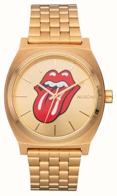 Nixon Złoty zegarek z zegarem Rolling Stones A1356-509-00