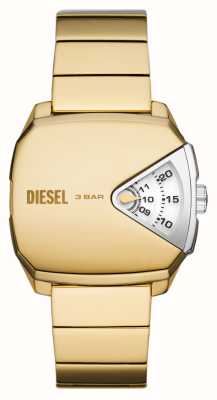 Diesel Męskie d.v.a. biało-żółty złoty zegarek DZ2154
