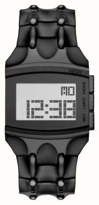 Diesel Męski cyfrowy zegarek croco digi w czarnym odcieniu DZ2156