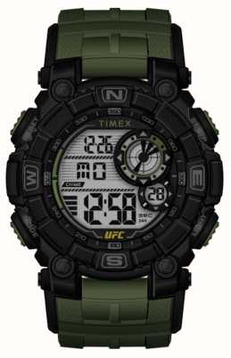 Timex x UFC Odkupienie cyfrowa / zielona guma TW5M53900