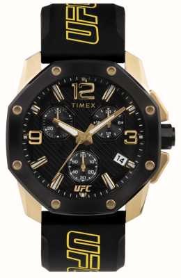 Timex x UFC X ikona chronografu ufc czarna tarcza / czarny silikon TW2V58500