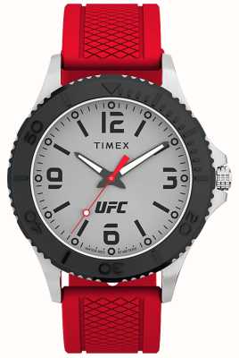 Timex x UFC X ufc gamer srebrna tarcza / czerwony silikon TW2V58200