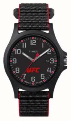 Timex x UFC Czarna tarcza Apex / czarna tkanina TW2V55000
