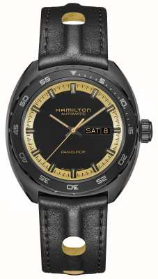 Hamilton American classic pan europ day/date automatyczna czarno-złota kapsułka H35425730