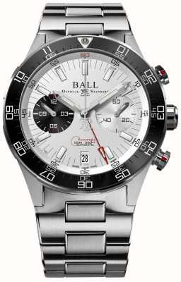 Ball Watch Company Roadmaster m – limitowana edycja chronografu (41 mm) ze srebrną tarczą / stalą szlachetną DC3180C-S1CJ-SL