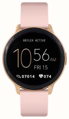 Reflex Active Wielofunkcyjny smartwatch Series 14 (45 mm) z cyfrową tarczą / silikonem w kolorze różowego różu RA14-2142