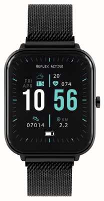 Reflex Active Wielofunkcyjny smartwatch Series 15 (36 mm) z cyfrową tarczą i czarną siateczką ze stali nierdzewnej RA15-4074