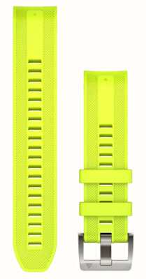 Garmin Tylko pasek do zegarka Quickfit® 22 marq — żółty silikonowy pasek 010-13225-05