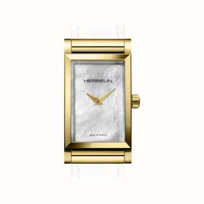 Herbelin Koperta zegarka Antarès - tarcza z masy perłowej / stal pvd w kolorze złotym - sama koperta H17444P09