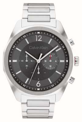 Calvin Klein Męska siła | szara tarcza chronografu | bransoleta ze stali nierdzewnej 25200264