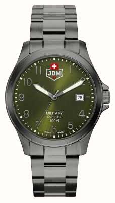 JDM Military Alpha i (40 mm) zielona tarcza / czarna stal pvd JDM-WG001-08