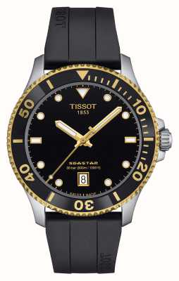 Tissot Seastar 1000 | czarna tarcza | czarny gumowy pasek T1204102705100