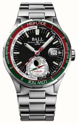 Ball Watch Company Odkrywca oceanów Roadmaster | 41mm | edycja limitowana | czarna tarcza | bransoleta ze stali nierdzewnej DM3120C-S1CJ-BK