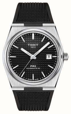 Tissot Prx powermatic 80 (40mm) czarna tarcza / czarna guma T1374071705100
