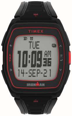 Timex Cyfrowy wyświetlacz Ironman t300 / czarny gumowy pasek TW5M47500