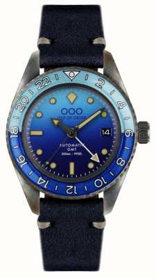Out Of Order Bomba blu automatyczna gmt (40 mm) niebieska tarcza / ciemnoniebieska skóra OOO.001-25.BB
