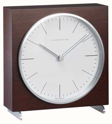 Junghans Kwarcowy zegar stołowy Max Bill w kolorze brązowym 363/2211.00