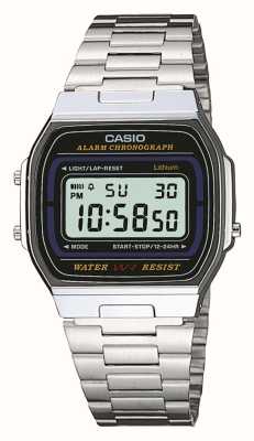 Casio Cyfrowy chronograf z alarmem (35 mm) / stal nierdzewna A164WA-1VES