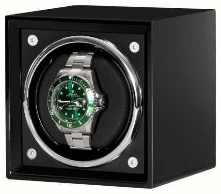 Watch Accessories Automatyczna nawijarka luksusowych zegarków | czarne matowe wykończenie | 4 tryb rotacji | bawełniana poduszka do zegarka | bez zegarka WINDER-2023-BLACK