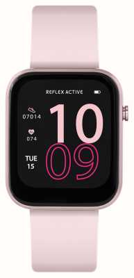Reflex Active Wielofunkcyjny smartwatch Series 12 (38 mm) z cyfrową tarczą i różowym silikonem RA12-2157