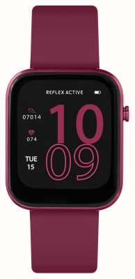 Reflex Active Wielofunkcyjny smartwatch Series 12 (38 mm) z cyfrową tarczą / silikonem w kolorze jagodowym RA12-2158