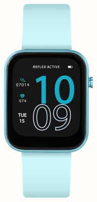 Reflex Active Wielofunkcyjny smartwatch Series 12 (38 mm) z cyfrową tarczą i błękitnym silikonem RA12-2159