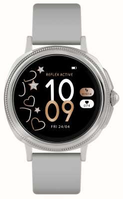 Reflex Active Wielofunkcyjny smartwatch Series 25 (40 mm) z cyfrową tarczą / szarym silikonem RA25-2179