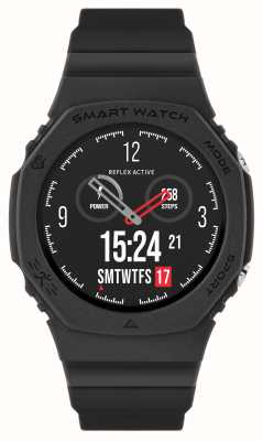 Reflex Active Sportowy, wielofunkcyjny smartwatch Series 26 (42 mm) z cyfrową tarczą / czarnym silikonem RA26-2180