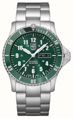 Luminox Automatyczny zegar sportowy (42 mm) w kolorze zielonym i bransoleta ze stali nierdzewnej XS.0937