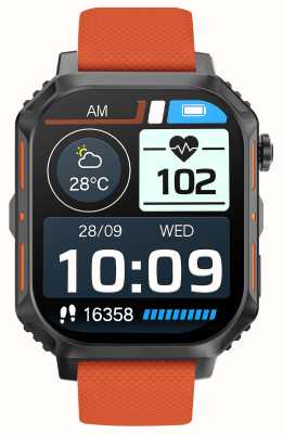 STORM Smartwatch S-max (43 mm) z pomarańczowym silikonowym paskiem 47533/ORG