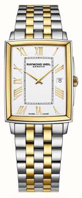 Raymond Weil Męski kwarcowy zegarek ze stali nierdzewnej Toccata w złotym odcieniu 5425-STP-00308