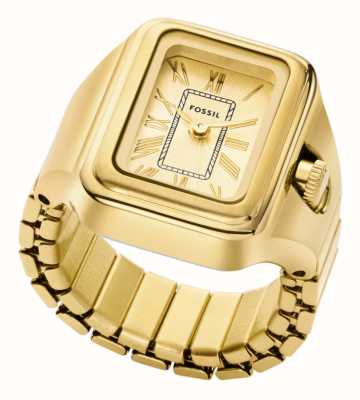 Fossil Damski pierścionek do zegarka raquel - złota tarcza / pasek ze stali nierdzewnej w kolorze złotym ES5343
