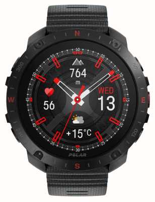 Polar Inteligentny zegarek sportowy Grit x2 pro premium z GPS, czarny (s-l) 900110283