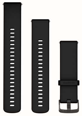 Garmin Opaski szybkiego uwalniania (22 mm), czarne, silikonowe, z łupkowymi elementami 010-13256-21