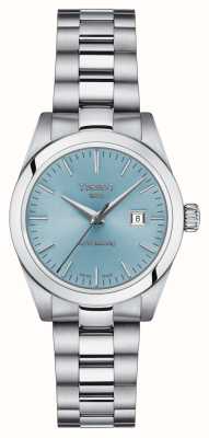 Tissot Damski zegarek t-my lady z automatyczną (29,3 mm) niebieską tarczą i bransoletą ze stali nierdzewnej T1320071135100