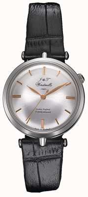 J&T Windmills Womans Threadneedle Mechaniczny zegarek srebrny różowo-złoty WLS10001/06
