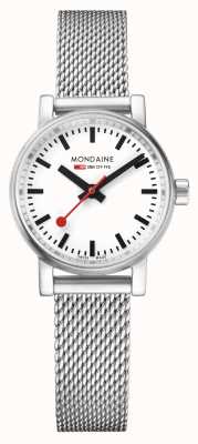Mondaine Damski zegarek z siatki ze stali nierdzewnej evo2 o średnicy 26 mm MSE.26110.SM
