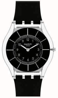 Swatch | skóra klasyczna | czarny zegarek z klasą | (sfk361) SS08K103