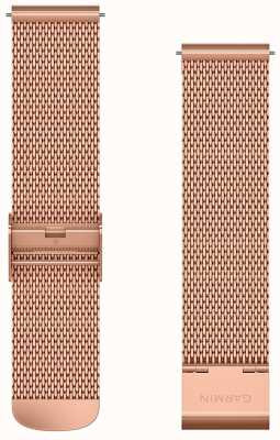 Garmin Pasek z mechanizmem szybkiego uwalniania (20 mm) w kolorze różowego złota milanese/różowego złota — tylko pasek 010-12924-24