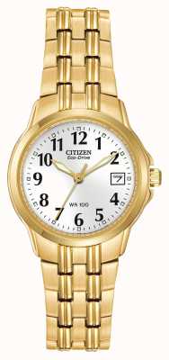 Citizen Damski zegarek sportowy z napędem ekologicznym w kolorze złotym ip EW1542-59A