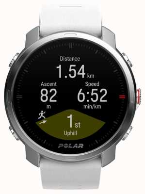 Polar Grit x gps outdoorowy multisportowy zegarek treningowy srebrno-biały (sm) 90081735