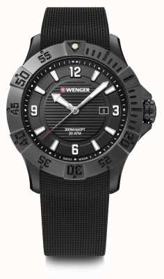 Wenger Seaforce 43mm | czarny gumowy pasek | czarna tarcza | 01.0641.134