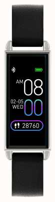 Reflex Active Wielofunkcyjny smartwatch Series 02 (18 mm) z cyfrową tarczą / czarną sztuczną skórą RA02-2007