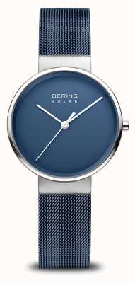 Bering Granatowy damski solarny zegarek 14331-307